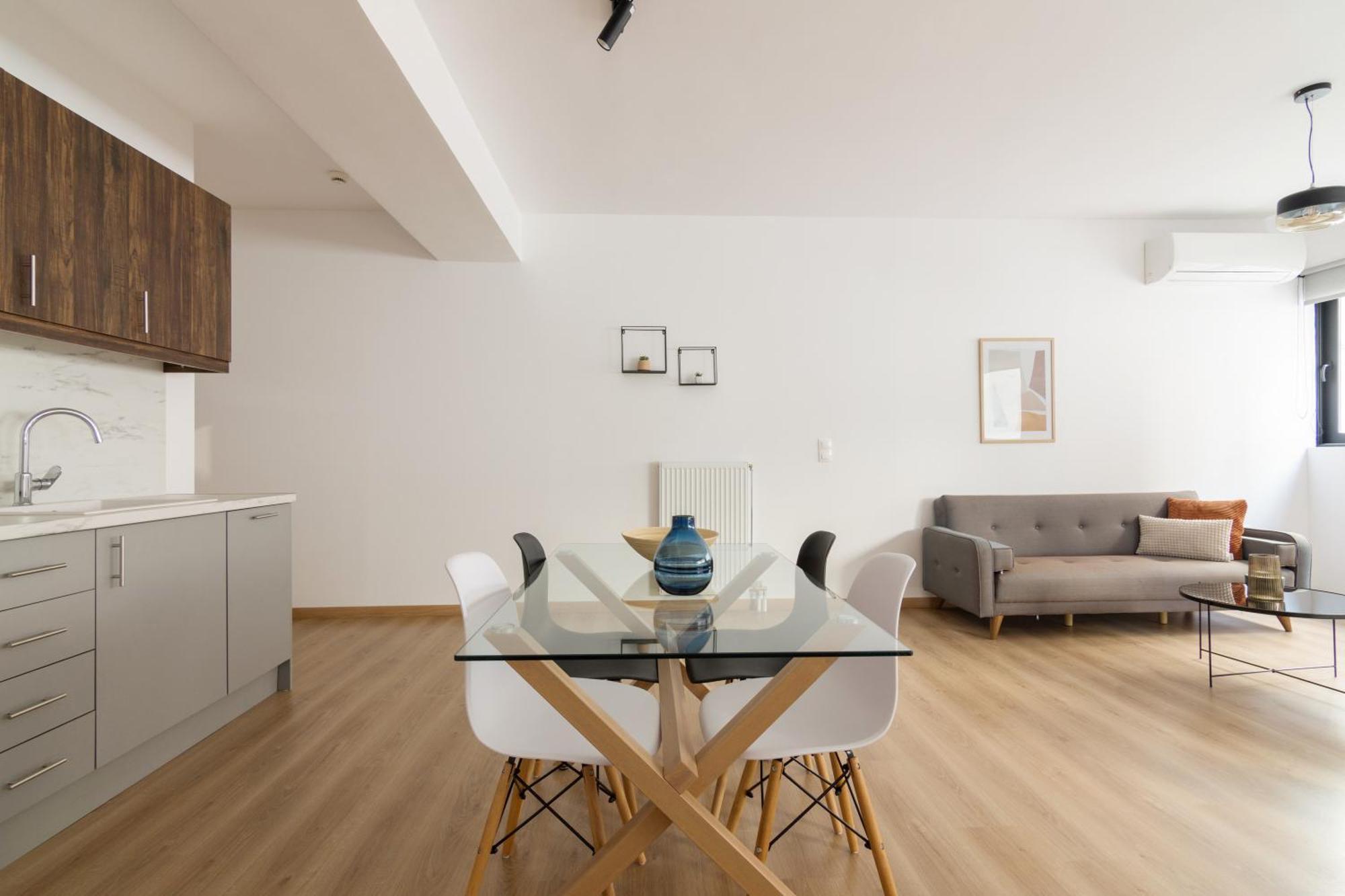 Leochares Lifestyle Apartments - Self Check-In Athén Szoba fotó